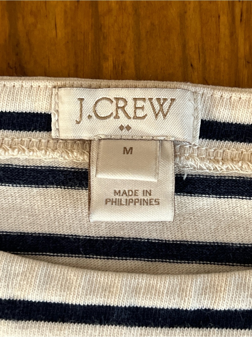 J. Crew Breton Style Strip Jersey Tee - Picture 6 of 9